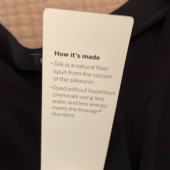 💕 Eileen Fisher Silk Crepe de Chine Sleeveless, Button Front Tunic. L. Perfect. - Picture 12 of 14